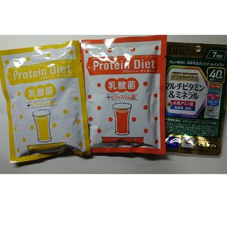 ディーエイチシー(DHC)のDHC プロテインダイエット乳酸菌、マルチビタミン&ミネラル セット(ダイエット食品)