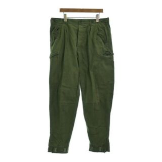 ミリタリー(MILITARY)のMILITARY ミリタリー カーゴパンツ -(XL位) カーキ 【古着】【中古】(ワークパンツ/カーゴパンツ)