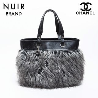 シャネル(CHANEL)のシャネル CHANEL ココマーク　ファー　パリビアリッツトートバッグ14番台 ハンドバッグ(ハンドバッグ)