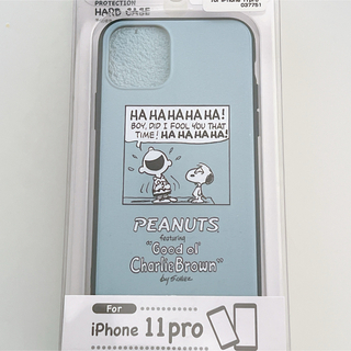 iPhone 11pro ハードケース　ブルー　スヌーピー　ピーナッツ(iPhoneケース)