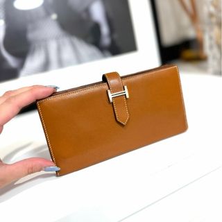 エルメス(Hermes)のエルメス ベアンスフレ タデラクト ゴールド(財布)