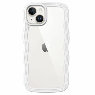 【色:ホワイト】JEDirect iPhone 14 6.1インチ用 かわいい (その他)