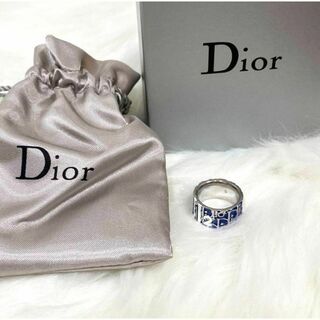 【良品】DIOR ディオール 指輪　トロッターリング　Diorロゴ