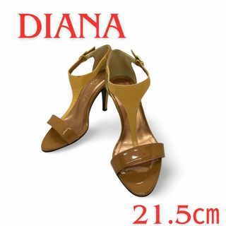 ダイアナ(DIANA)の✨美品✨☆DIANA＜ダイアナ＞☆　パンプスサンダルヒール　ベージュ系21.5㎝(ハイヒール/パンプス)