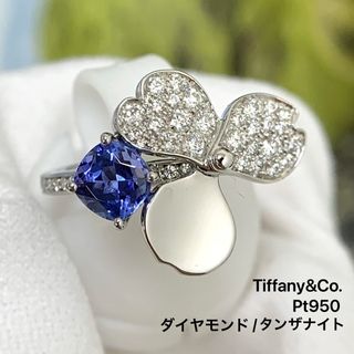 ティファニー(Tiffany & Co.)のティファニー リング ペーパーフラワー 指輪 タンザナイト ダイヤ PT950 (リング(指輪))