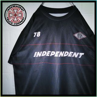 インディペンデント(INDEPENDENT)の《INDEPENDENT》ダイヤ総柄　ゲームシャツ　Tシャツ　ビッグシルエット(Tシャツ/カットソー(半袖/袖なし))