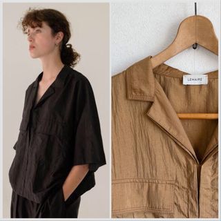 LEMAIRE - LEMAIRE Silk Voile Boxy Shirt シルク ブラウス