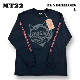 テンダーロイン(TENDERLOIN)の希少品！ TENDERLOIN 長袖 Tシャツ ロンT PFP ブラック 黒 L(Tシャツ/カットソー(七分/長袖))