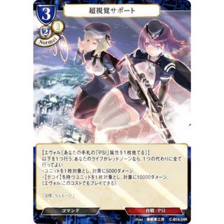 【パラレル】ビルディバイドTCG C-B14-24R 超視覚サポート (R レア) ブースターパック第１４弾 叫べ、深淵の彼方まで(その他)