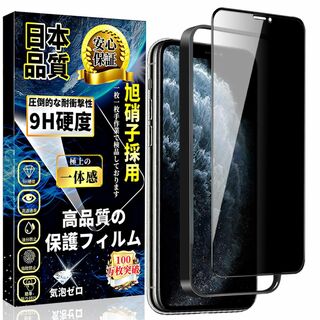 【在庫処分】iPhone 11 Pro ガラスフィルム 覗き見防止 iPhone(その他)