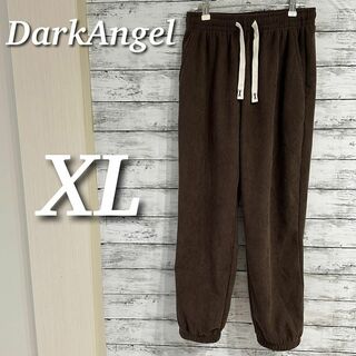 DARKANGEL - DarkAngel 裏起毛ジョガーパンツ　ウエストゴム　ブラウン　XL