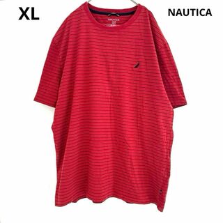 ノーティカ(NAUTICA)のNAUTICA ノーティカ 半袖 Tシャツ ボーダー 刺繍 ビックサイズ XL(Tシャツ/カットソー(半袖/袖なし))