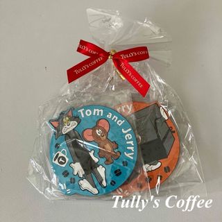 タリーズコーヒー(TULLY'S COFFEE)のタリーズ トムとジェリー コースター 2枚セット(収納/キッチン雑貨)