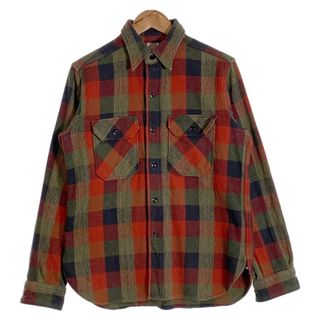 ウエアハウス(WAREHOUSE)のWAREHOUSE ウエアハウス ヘビーフランネルチェックシャツ レッド グリーン Size M(シャツ)