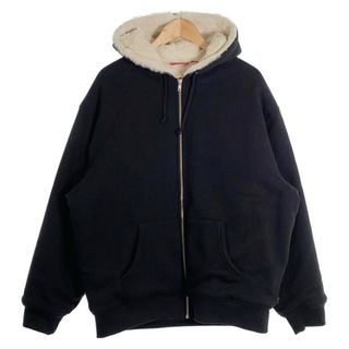 シュプリーム(Supreme)のSUPREME シュプリーム 22AW Faux Fur Lined Zip Up Hooded Sweatshirt フェイクファー ライン ジップアップ スウェットパーカー ブラック Size L(パーカー)