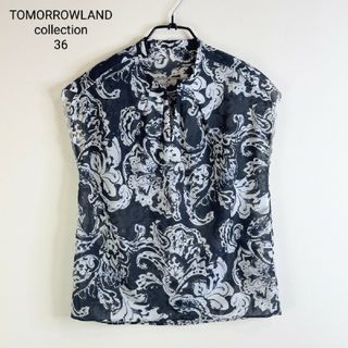 トゥモローランド(TOMORROWLAND)のトゥモローランドコレクション ブラウス エスニック風ボタニカル柄(シャツ/ブラウス(半袖/袖なし))