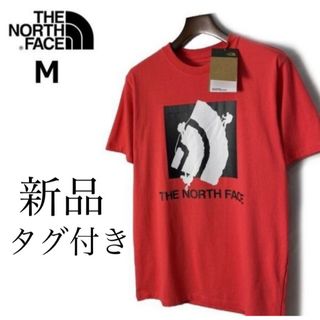 THE NORTH FACE - ザ・ノースフェイス　Tシャツ　半袖シャツ　メンズM   レッド色　新品　正規品