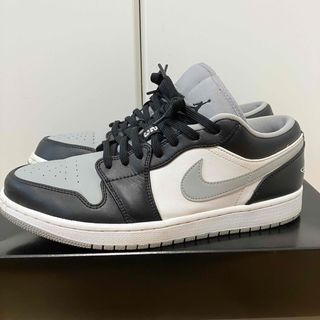 ジョーダン(Jordan Brand（NIKE）)の美品 NIKE エアジョーダン1  ロー グレー 28cm(スニーカー)