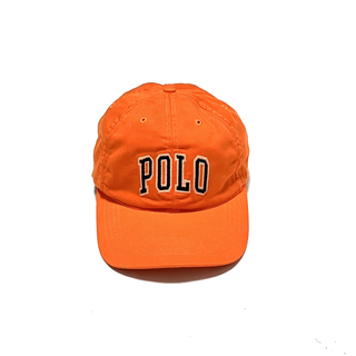 POLO RALPH LAUREN - USA製 ポロ ラルフローレン コットン ダッドキャップ オレンジ 90’s