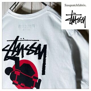 ステューシー(STUSSY)の【コラボ M】ステューシー サスクワッチファブリックス 日本画 富士 Tシャツ(Tシャツ/カットソー(半袖/袖なし))