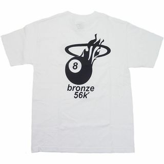 BRONZE 56k ブロンズ エイトボールロゴ Tシャツ ホワイト XL(Tシャツ/カットソー(半袖/袖なし))