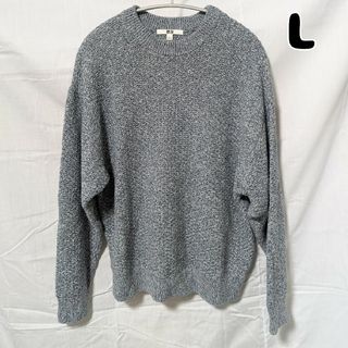 ユニクロ(UNIQLO)のユニクロ カラーミックスドルマンスリーブセーター L グレー(ニット/セーター)