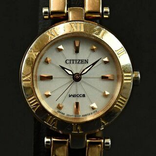 シチズン(CITIZEN)のCITIZEN シチズン ウィッカ エコドライブ 腕時計 ゴールド シルバー(腕時計)