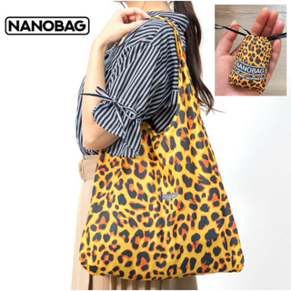 【新品未使用】NANOBAG classicナノバッグ エコ 軽量 レオパード柄(エコバッグ)