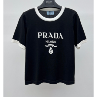 プラダ(PRADA)のプラダ　白ライン　トップス(Tシャツ(半袖/袖なし))