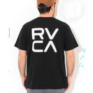 ルーカ(RVCA)のルーカ 半袖 Ｔシャツ 黒 ビッグロゴ 夏 バックプリント(シャツ)