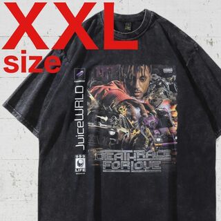 ジュースワールド　Juice Wrld　ラップ　Tシャツ　ブラック　XXLサイズ(Tシャツ/カットソー(半袖/袖なし))