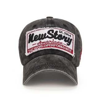 メンズ　帽子　黒　キャップ　カジュアル　新品　刺繍　シンプル　ロゴ　ベースボール(キャップ)