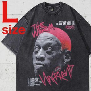 Dennis Rodman　デニス ロッドマン　ラップ　Tシャツ　L　ブラック(Tシャツ/カットソー(半袖/袖なし))