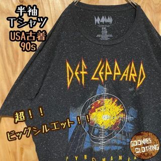 USA古着 90s 半袖 Tシャツ ブラック 宇宙 ネップ生地 黒 ゆるダボ(Tシャツ/カットソー(半袖/袖なし))