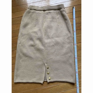 韓国製 ニット スカート(ロングスカート)