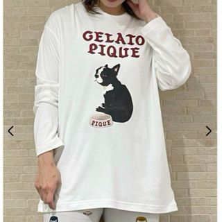 ジェラートピケ(gelato pique)の【HOMME】フレンチブルドッグロングTシャツ(Tシャツ(長袖/七分))