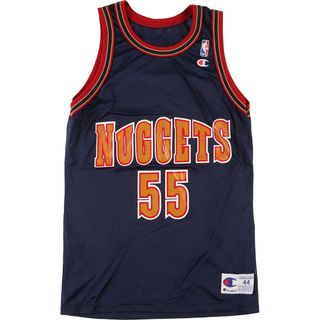 チャンピオン(Champion)の古着 90年代 チャンピオン Champion NBA DENVER NUGGETS デンバー ナゲッツ メッシュタンクトップ ゲームシャツ USA製 メンズS ヴィンテージ /eaa452243(タンクトップ)