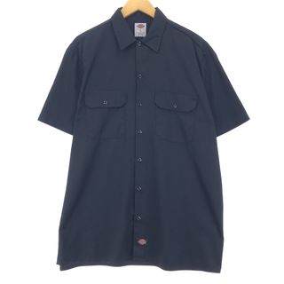 ディッキーズ(Dickies)の古着 ディッキーズ Dickies 半袖 ワークシャツ メンズL /eaa452588(シャツ)