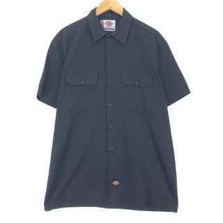 ディッキーズ(Dickies)の古着 ディッキーズ Dickies A LEGEND IN WORK 半袖 ワークシャツ メンズL /eaa452591(シャツ)