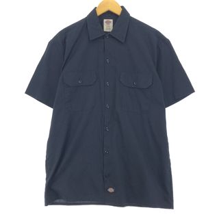 ディッキーズ(Dickies)の古着 ディッキーズ Dickies 半袖 ワークシャツ メンズM /eaa452592(シャツ)