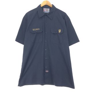 ディッキーズ(Dickies)の古着 ディッキーズ Dickies A LEGEND IN WORK 半袖 ワークシャツ メンズXL /eaa452593(シャツ)