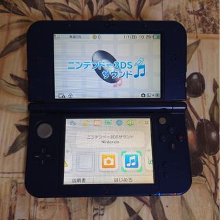 ニンテンドー3DS(ニンテンドー3DS)のNewニンテンドー3DS LL メタリックブルー液晶綺麗(携帯用ゲーム機本体)