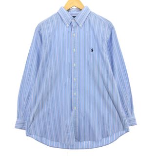 ラルフローレン(Ralph Lauren)の古着 ラルフローレン Ralph Lauren CLASSIC FIT 長袖 ボタンダウンストライプシャツ メンズXL /eaa452327(シャツ)