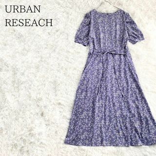 アーバンリサーチ(URBAN RESEARCH)のURBAN RESEACH アーバンリサーチ パフスリーブ小花柄ワンピース(ロングワンピース/マキシワンピース)