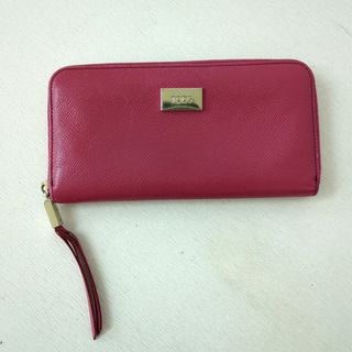 トッズ(TOD'S)のTOD'S トッズ レザー 長財布 ピンク イタリア製(財布)