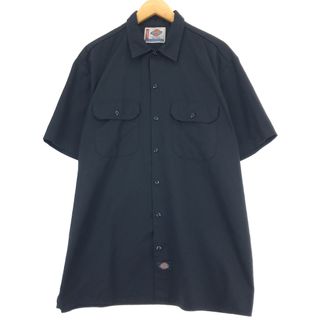 ディッキーズ(Dickies)の古着 ディッキーズ Dickies A LEGEND IN WORK 半袖 ワークシャツ メンズL /eaa452599(シャツ)