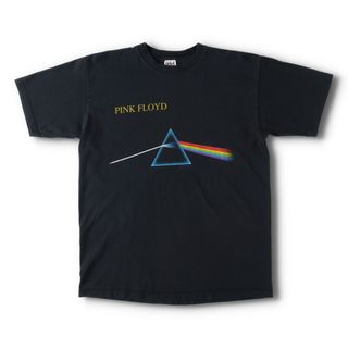 アンビル(Anvil)の古着 90年代 アンビル Anvil PINK FLOYD ピンクフロイド アルバム 狂気 DARK SIDE OF THE MOON バンドTシャツ バンT メンズL ヴィンテージ /evb005539(Tシャツ/カットソー(半袖/袖なし))