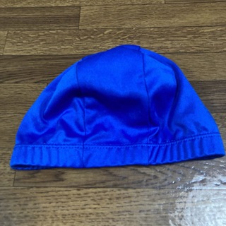 スイムキャップ　水泳帽子 ブルー　50-59cm程度(帽子)