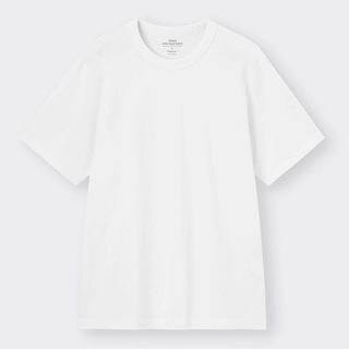 GU - ジーユー　コットンクルーネックT　WHITE