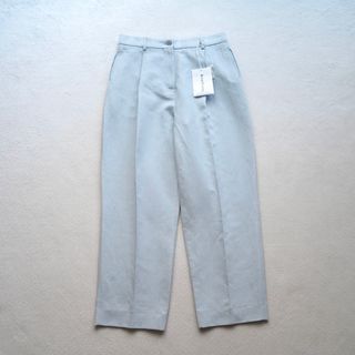 アクネストゥディオズ(Acne Studios)の新品 AcneStudios リネンブレンド トラウザーズ ハイウエスト タック(カジュアルパンツ)